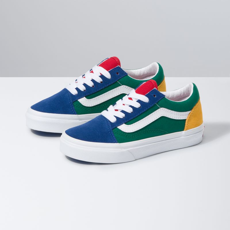 Tenis Vans Yacht Club Old Skool Niños Azules Verdes Amarillos | Mexico-UXF697508