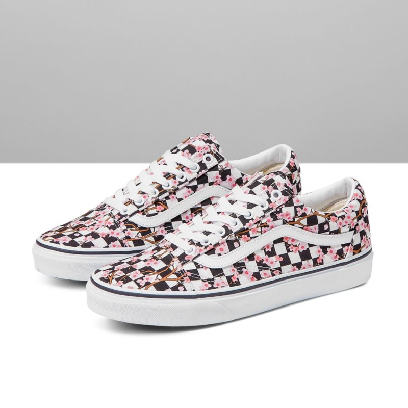 Tenis Vans heckerboard Old Skool Mujer Rosas | Mexico-BTD216587