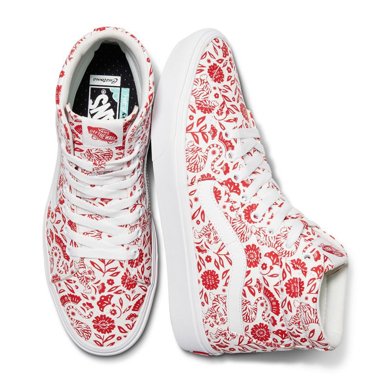 Altos Vans ComfyCush Sk8 Mujer Tiger | Mexico-TMQ642983