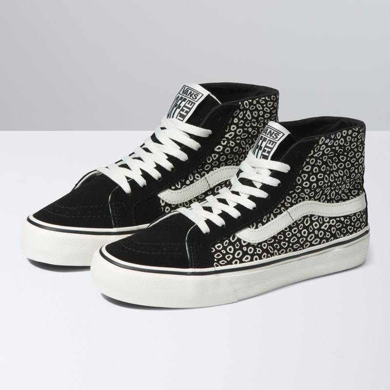 Altos Vans Sk8-Hi 38 Decon VR3 SF Mujer Negros Blancos | Mexico-WHY279138