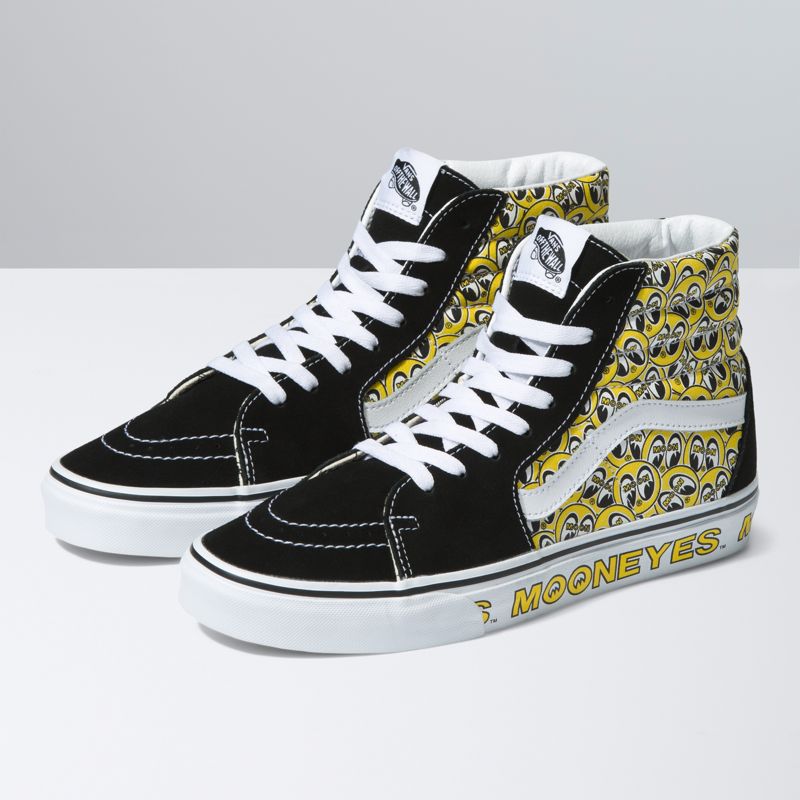 Altos Vans Vans X Mooneyes Sk8 Hombre Negros Amarillos | Mexico-QKZ853219