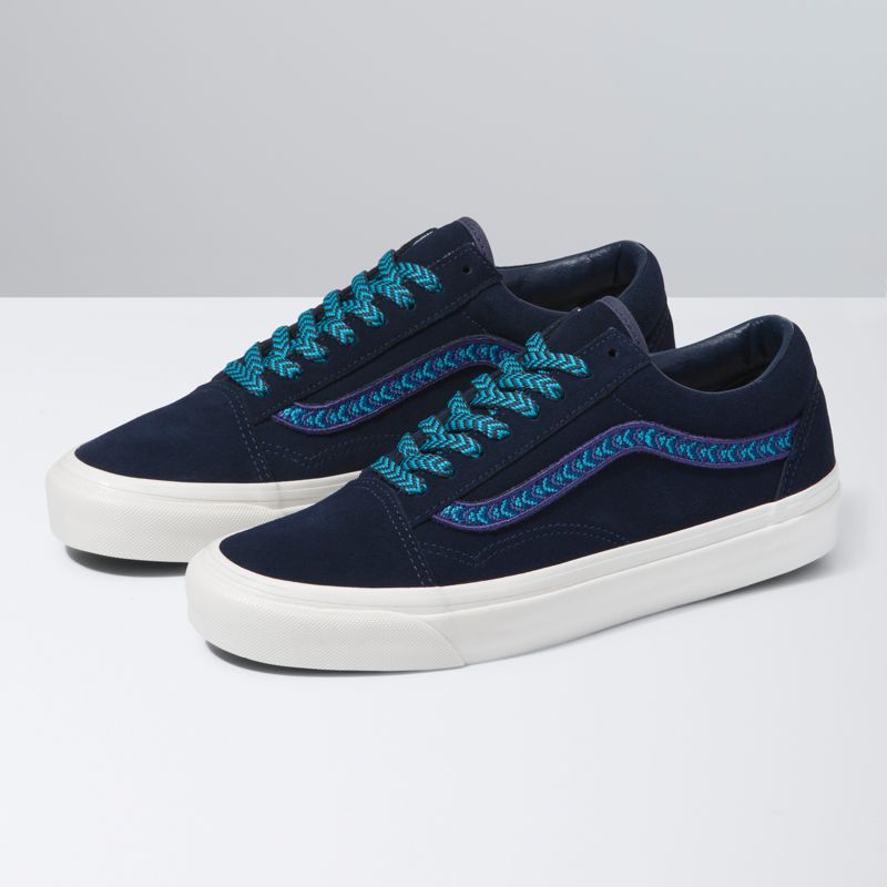 Bajos Vans Anaheim Factory Old Skool 36 DX Hombre Azul Marino Azules Turquesa | Mexico-TJC023476