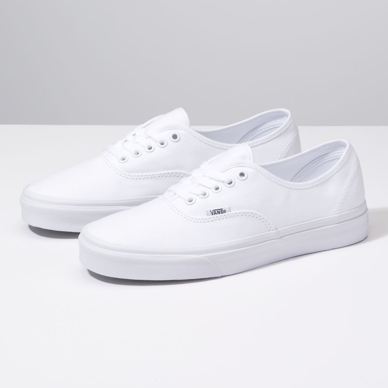 Bajos Vans Authentic Anchos Hombre Blancos | Mexico-GXP427519