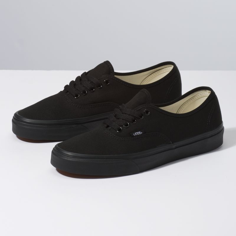 Bajos Vans Authentic Anchos Hombre Negros | Mexico-ADE082564