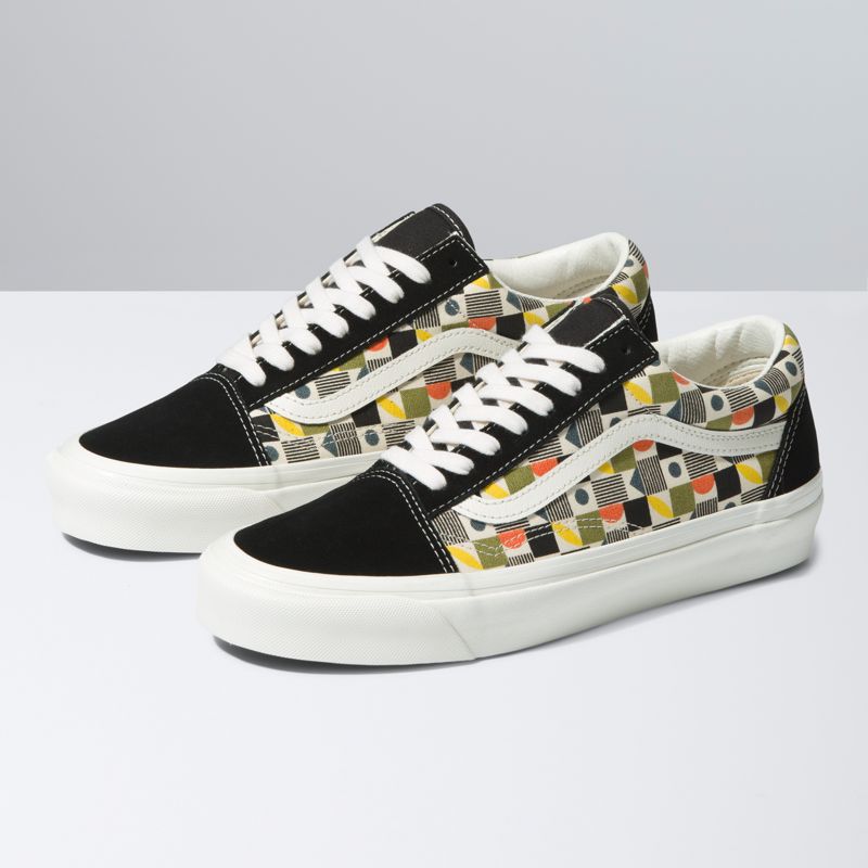 Bajos Vans Old Skool 36 DX Hombre Negros Blancos | Mexico-XVD184603