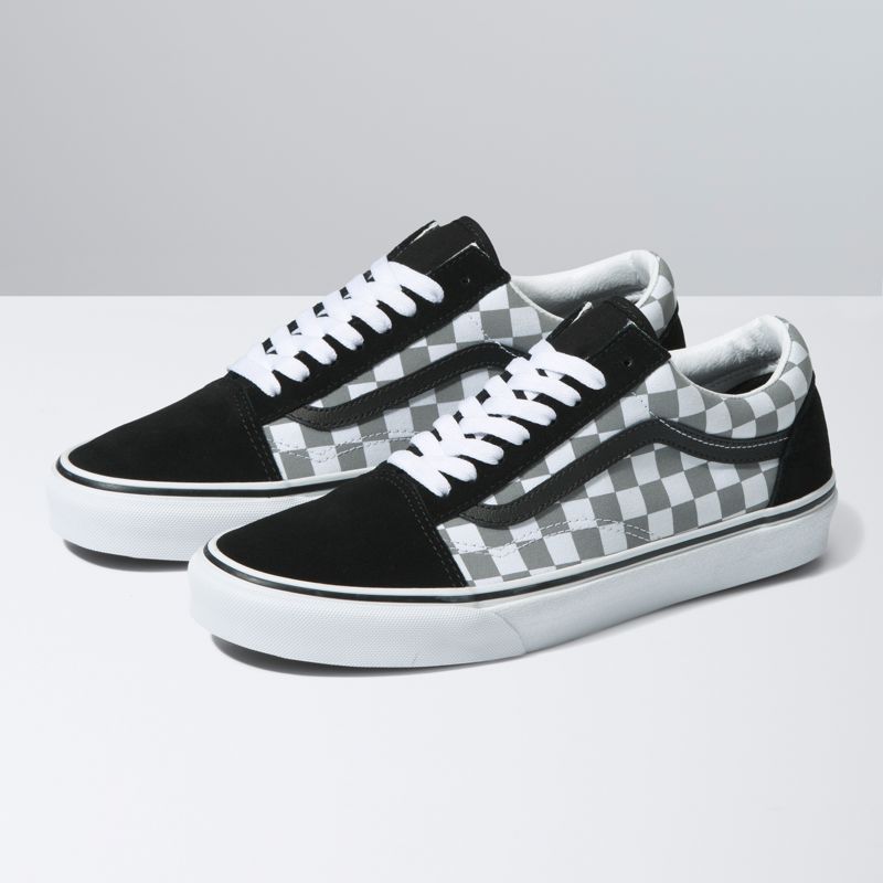 Bajos Vans Old Skool Hombre Blancos Negros | Mexico-UMW842516