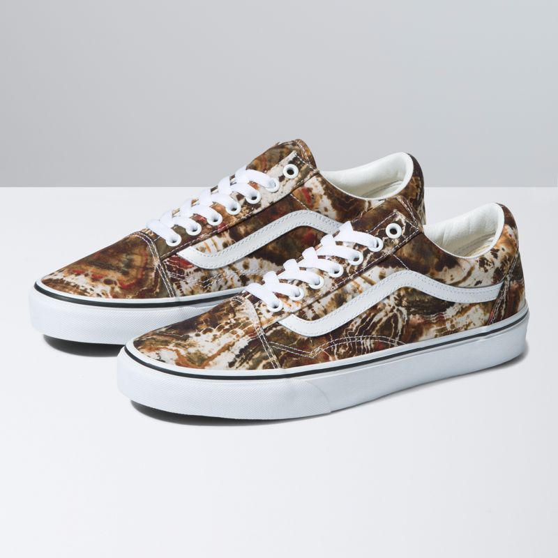 Bajos Vans Old Skool Hombre Marrom | Mexico-LBK536824