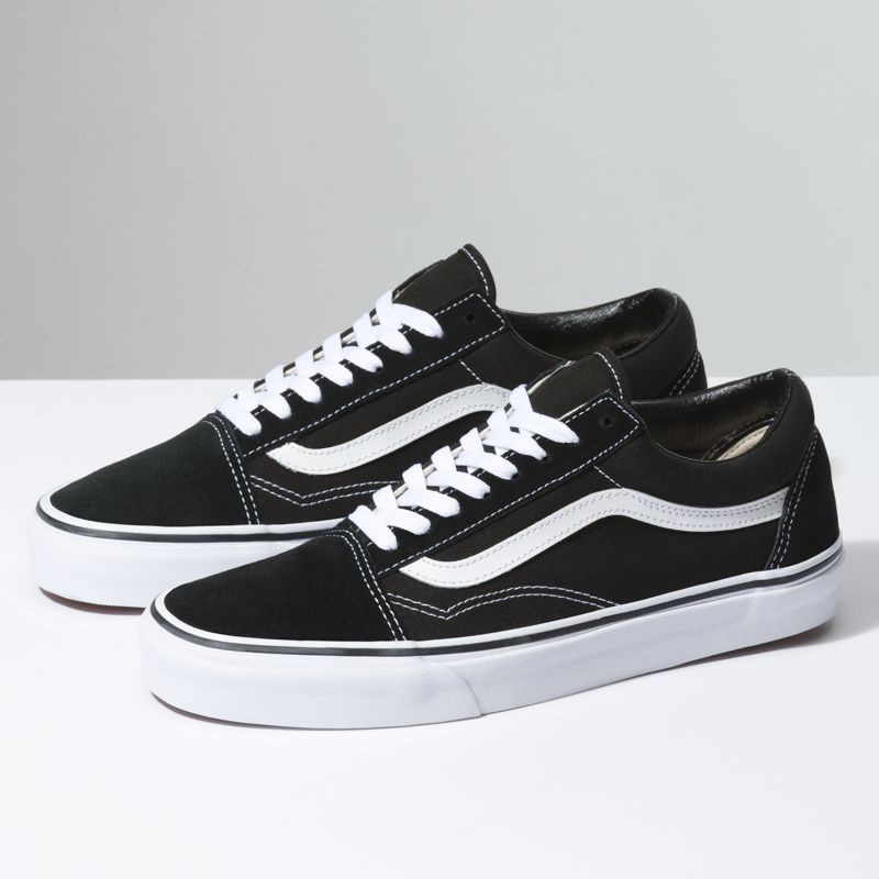 Bajos Vans Old Skool Hombre Negros Blancos | Mexico-CEX570928