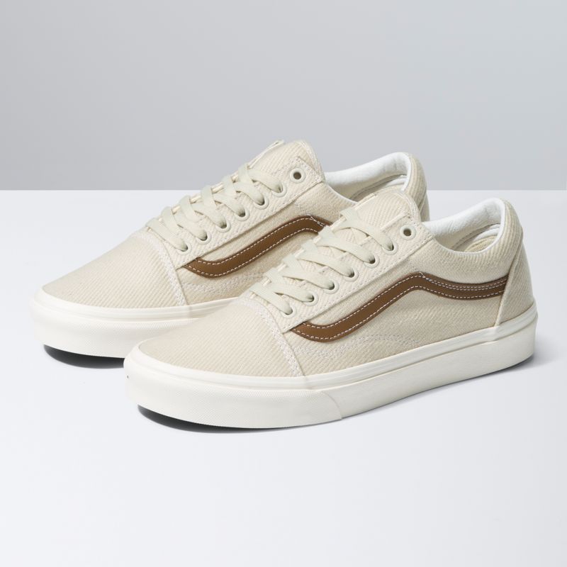 Bajos Vans Old Skool Mujer Marrom Beige | Mexico-HMG540893