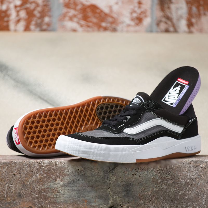 Bajos Vans Wayvee Mujer Negros Blancos | Mexico-GEF568310