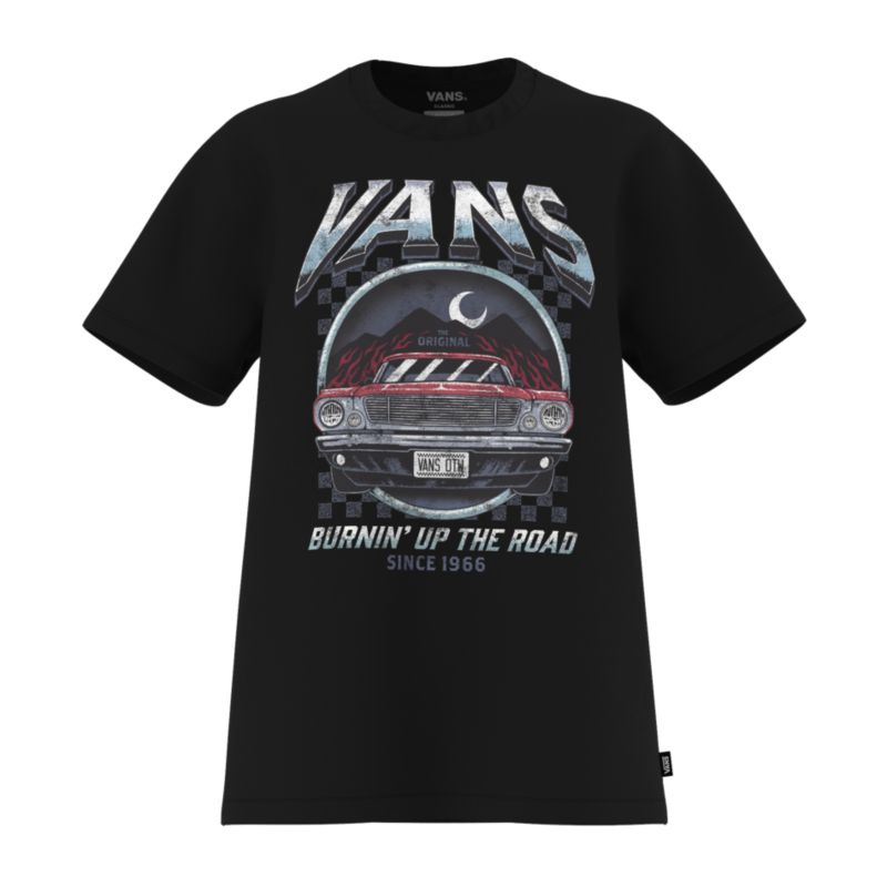 Camiseta Vans Carretera Rash Mujer Negros | Mexico-DKQ524793