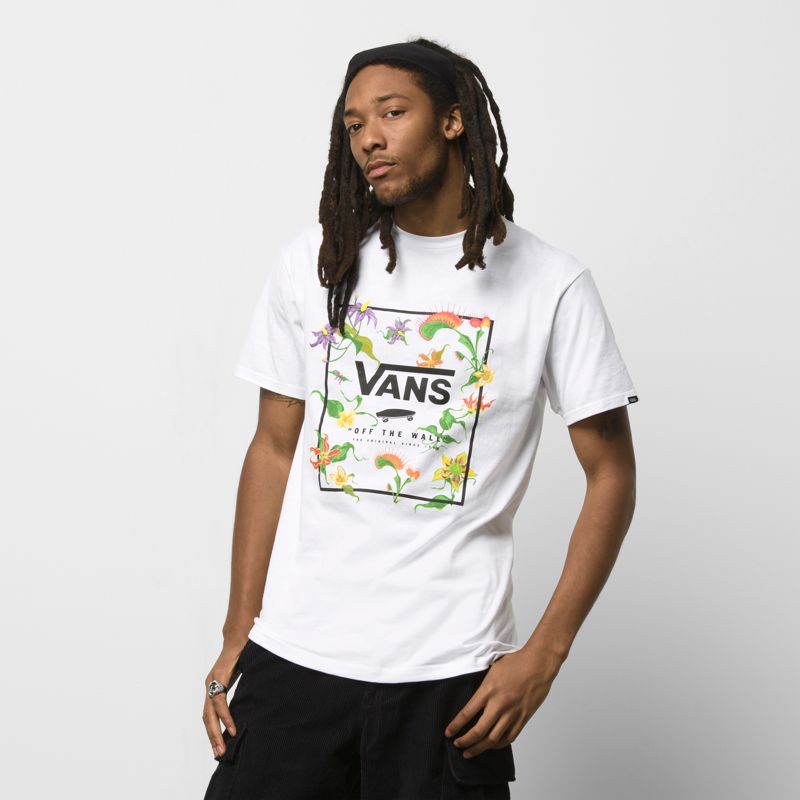 Camiseta Vans Classic Easy Box Hombre Blancos | Mexico-XTW918702