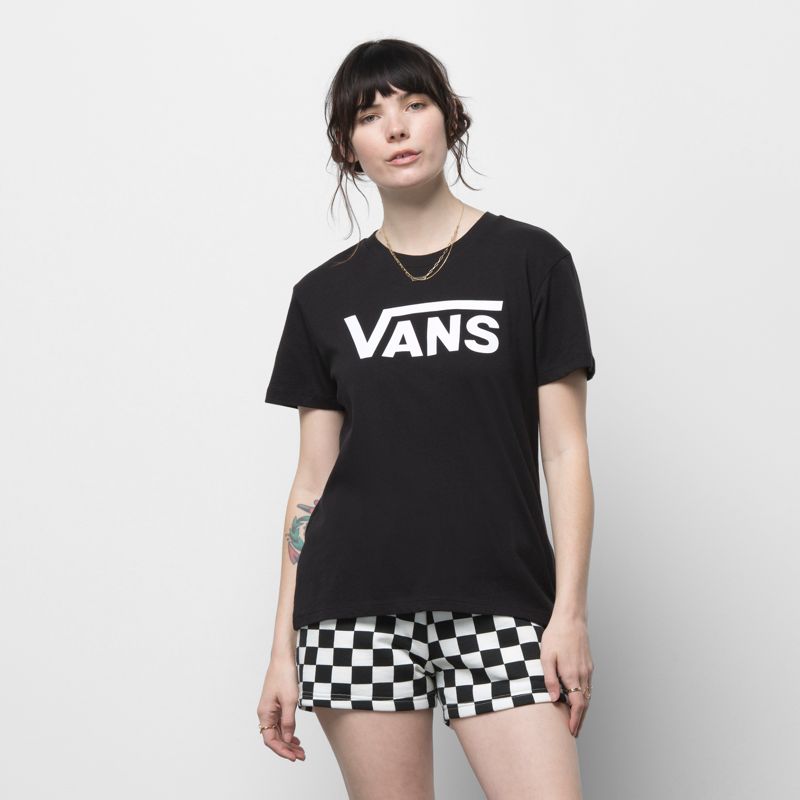 Camiseta Vans Flying Mujer Negros | Mexico-BTK760591