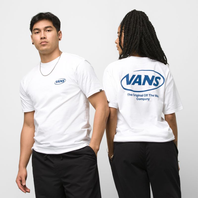 Camiseta Vans Hi Def Commercial Hombre Blancos | Mexico-GPN785932