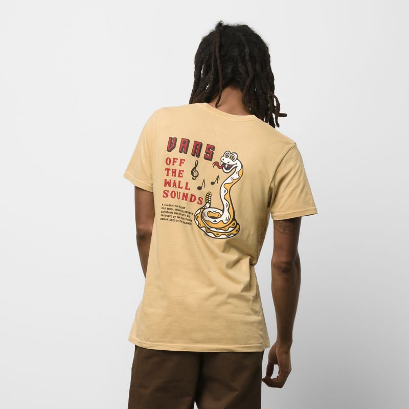 Camiseta Vans Off The Wall Hombre Kaki | Mexico-GKU136209