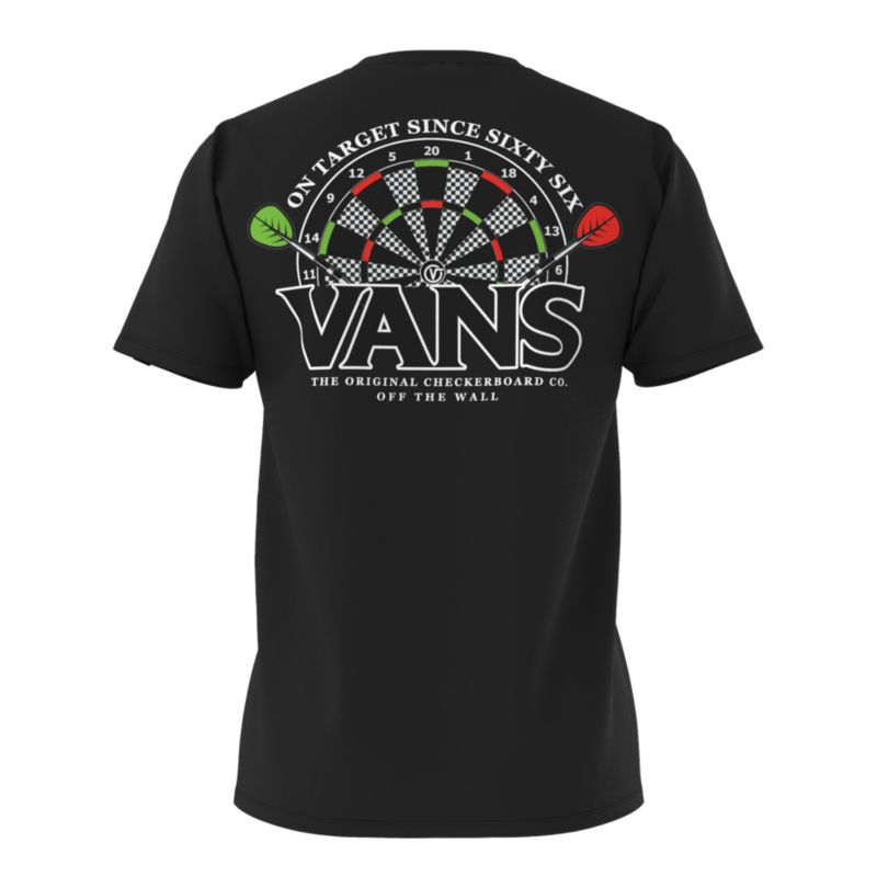 Camiseta Vans On Target Hombre Negros | Mexico-RMN492357