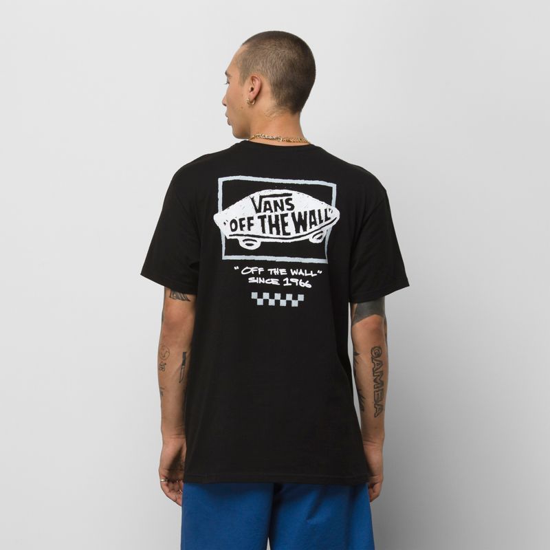 Camiseta Vans Sketchy Past Hombre Negros | Mexico-RPS674905