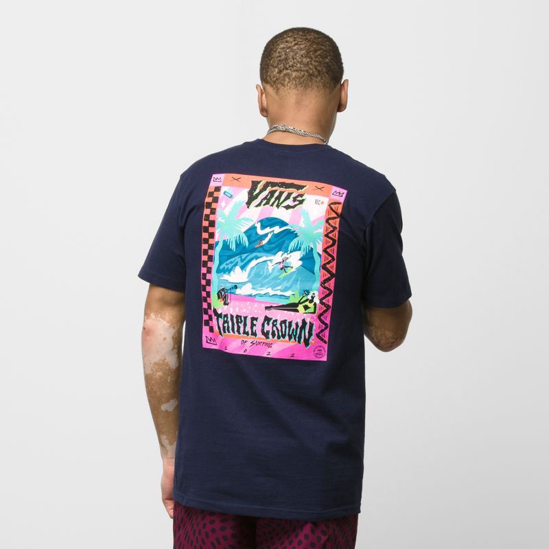 Camiseta Vans VTCS 2022 Hombre Azul Marino | Mexico-ICV142659