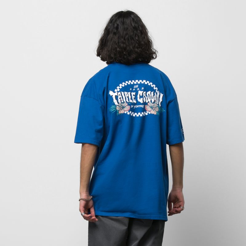 Camiseta Vans VTCS 2022 Hombre Azules | Mexico-HKN423816