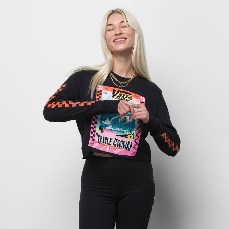 Camiseta Vans VTCS 2022 Mujer Negros | Mexico-UQR962803