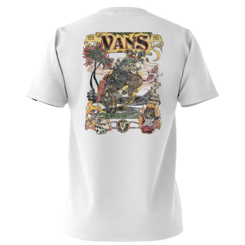 Camiseta Vans Wayward Hombre Blancos | Mexico-PFD934087