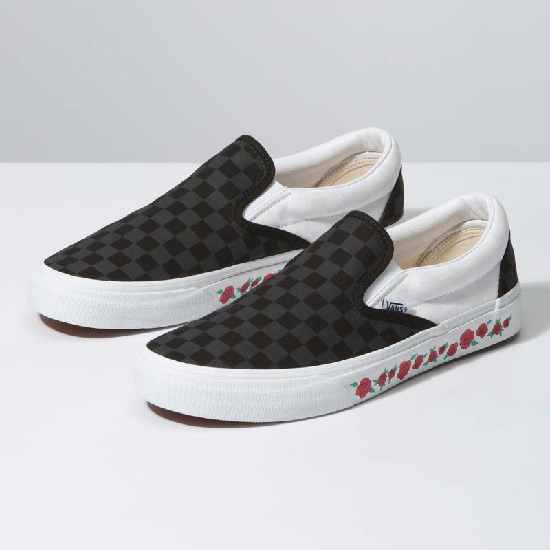 Mocassins Vans Anchos Hombre Negros Blancos | Mexico-LTG082593