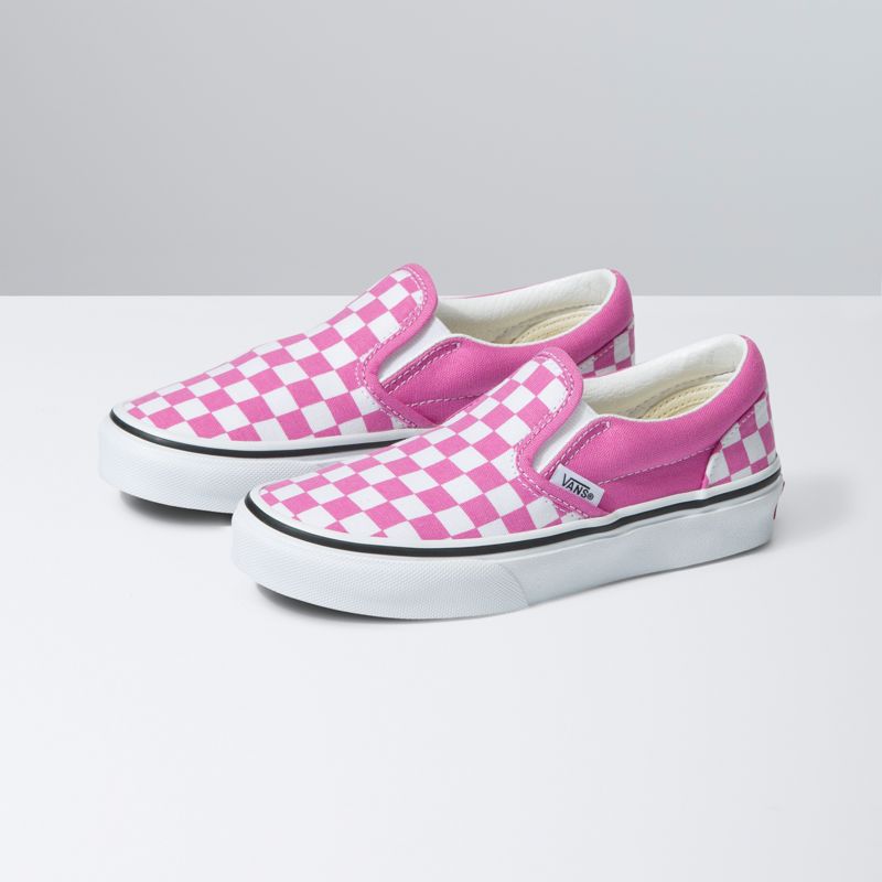 Mocassins Vans Checkerboard Classic Niños Flores | Mexico-BLF062945