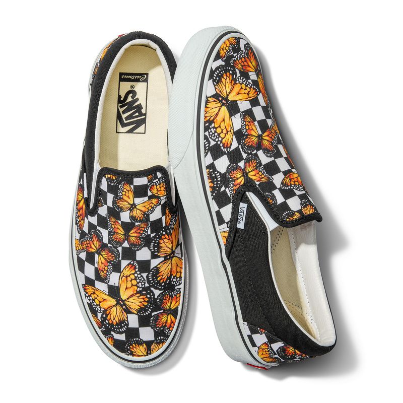 Mocassins Vans Checkerboard Mujer Butterfly | Mexico-NDU057891