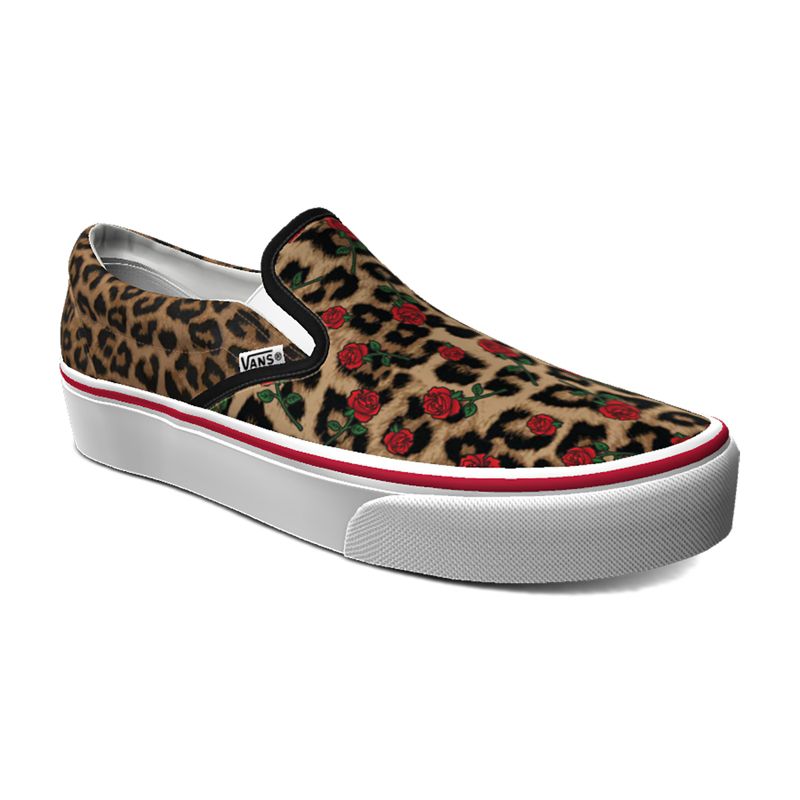 Mocassins Vans Classic Mujer Leopardo Rosas | Mexico-XRL951630