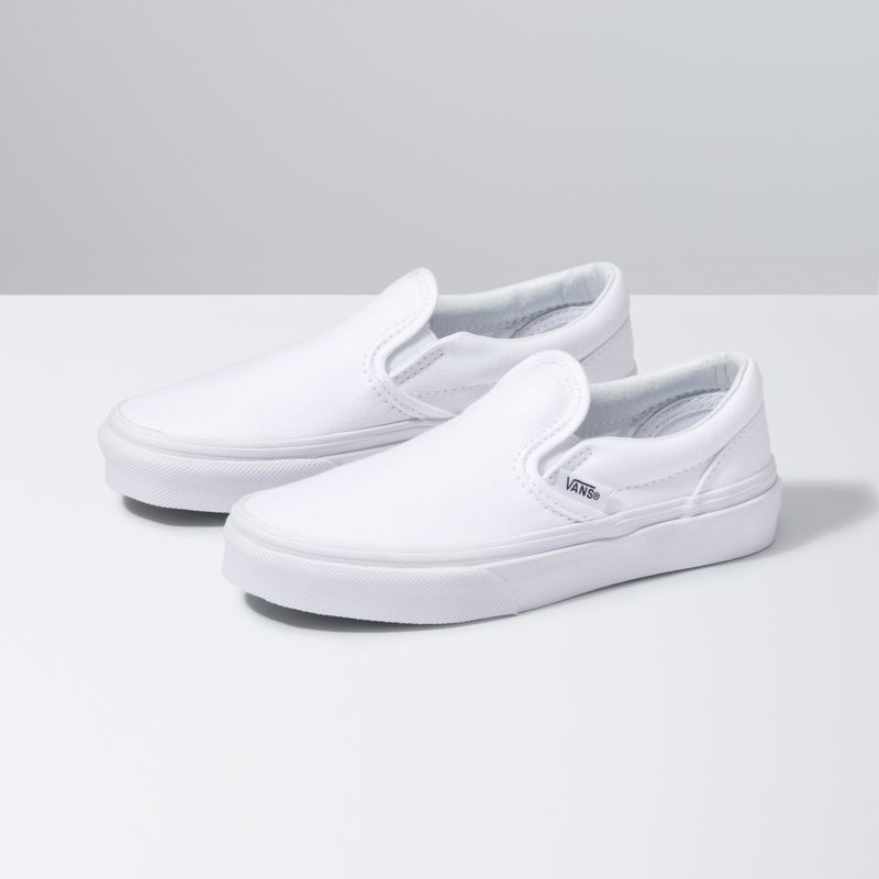 Mocassins Vans Classic Niños Blancos | Mexico-JFB154089