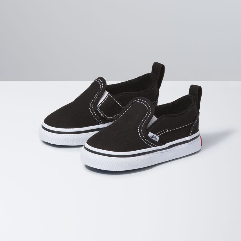 Mocassins Vans Classic Niños Negros Blancos | Mexico-WTV067549