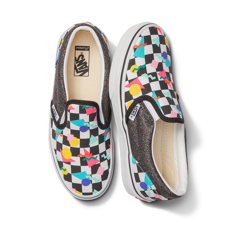 Mocassins Vans Geometric Checkerboard Niños Multicolor | Mexico-NEQ019267