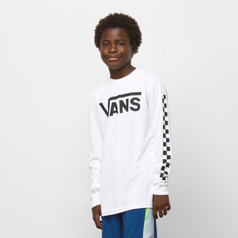 Niño Grande Vans Classic Niños Blancos Negros | Mexico-TYK735619