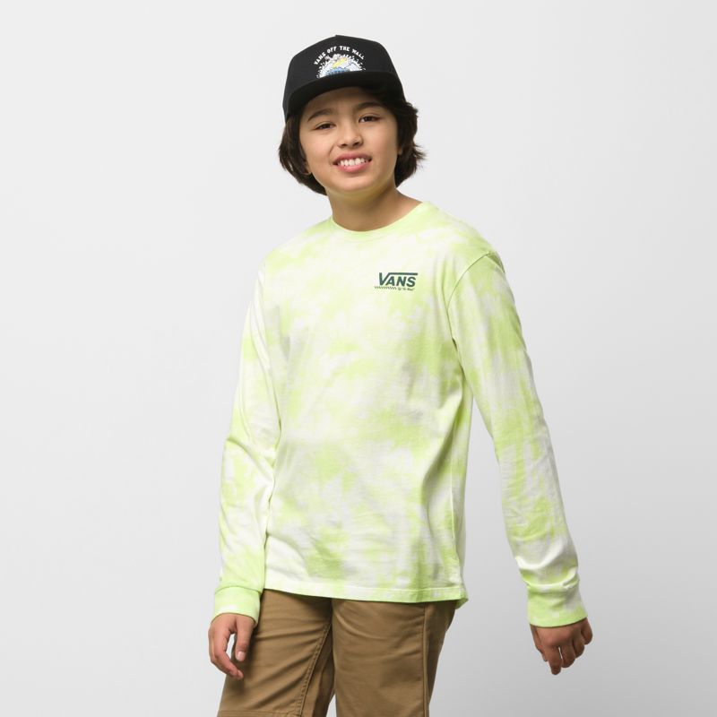 Niño Grande Vans Tie Dye Niños Verdes Claro | Mexico-JOW735689