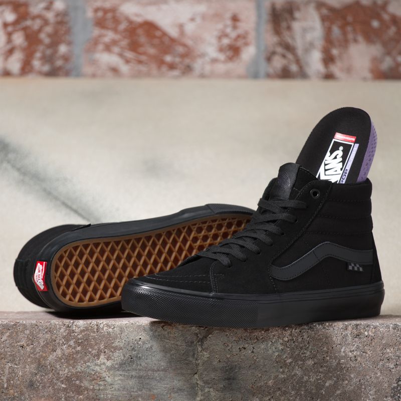 Tenis Skate Vans Sk8-Hi Hombre Negros | Mexico-IZB482501