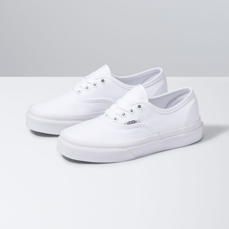 Tenis Vans Authentic Niños Blancos | Mexico-XPY129068