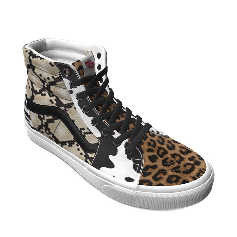 Tenis Vans ComfyCush Sk8-Hi Mujer Negros Blancos | Mexico-TRV945612