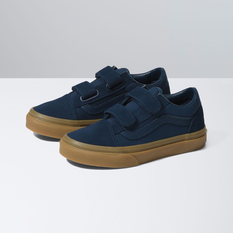 Tenis Vans Old Skool V Niños Azules | Mexico-GPX801246