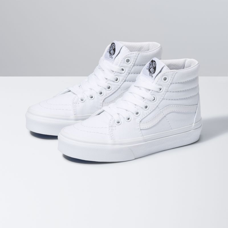 Tenis Vans Sk8-Hi Niños Blancos | Mexico-LNC605378